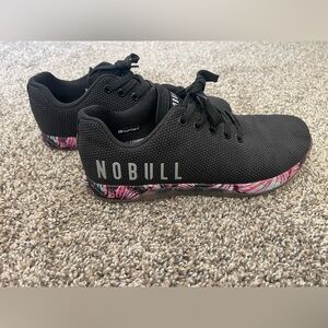Women’s Nobull No Bull Outwork Trainer Sneaker Shoe Black Midnight Palm Size 9